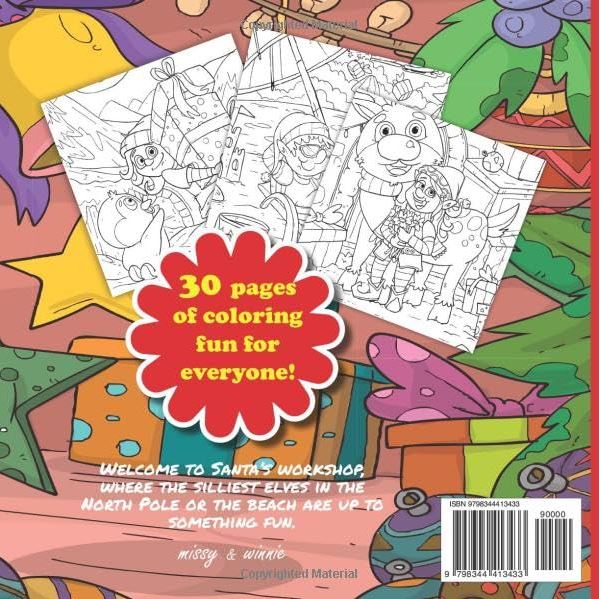 Cheeky Elves Coloring Book by Missy and Winnie