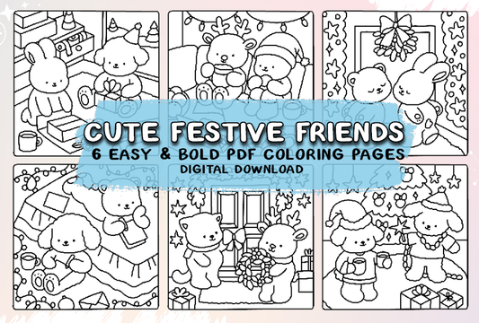 Cute Festive Friends Digital Download