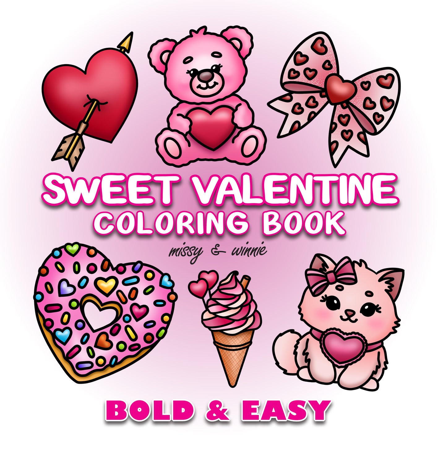 Sweet Valentine Coloring Book